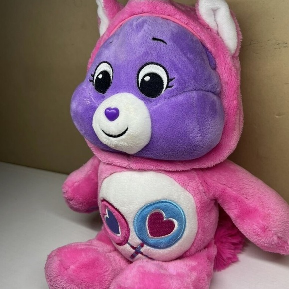 Care Bears 12” Share Bear Unicorn 2021 Hoodie Friends Collector Purple Plush - Picture 10 of 11